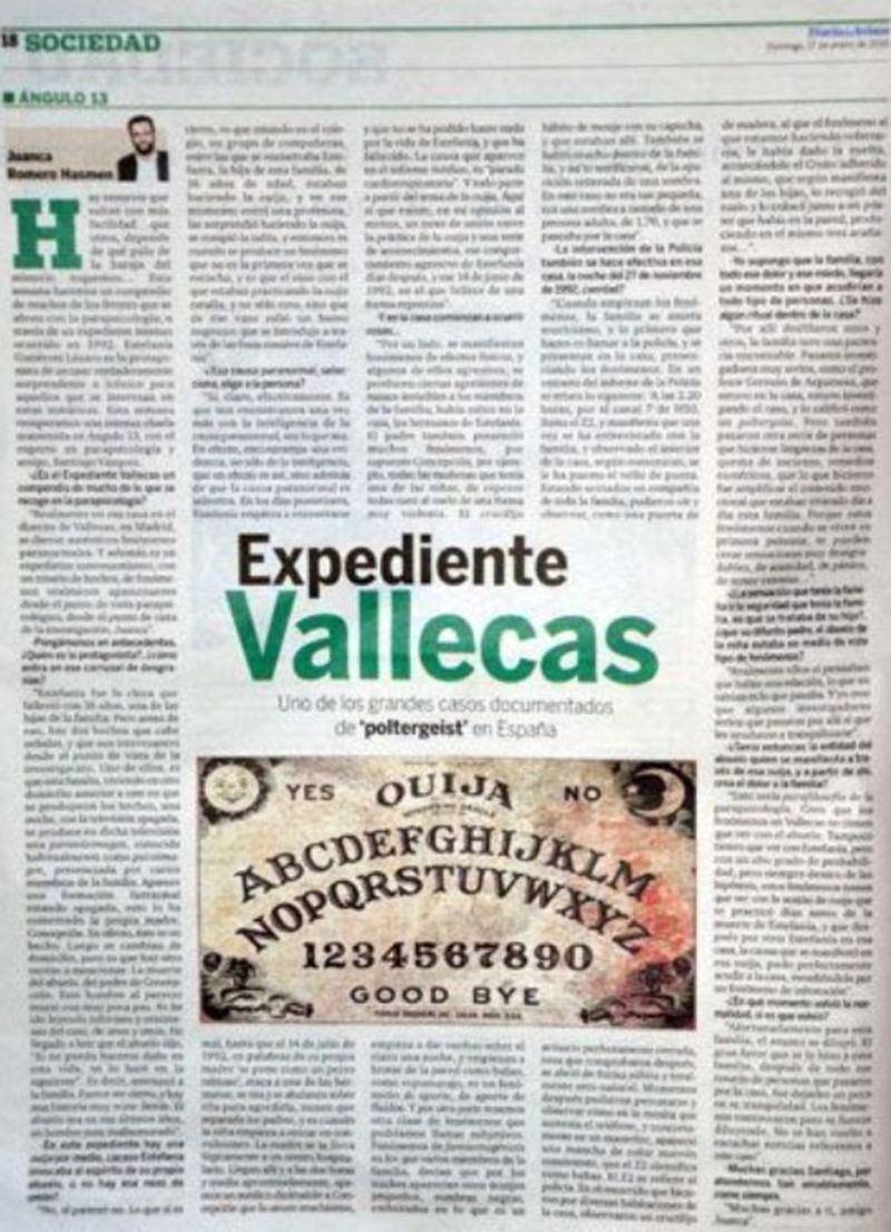 spanische Zeitung die über den Fall Estefania Gutierrez Lazaro berichtet
